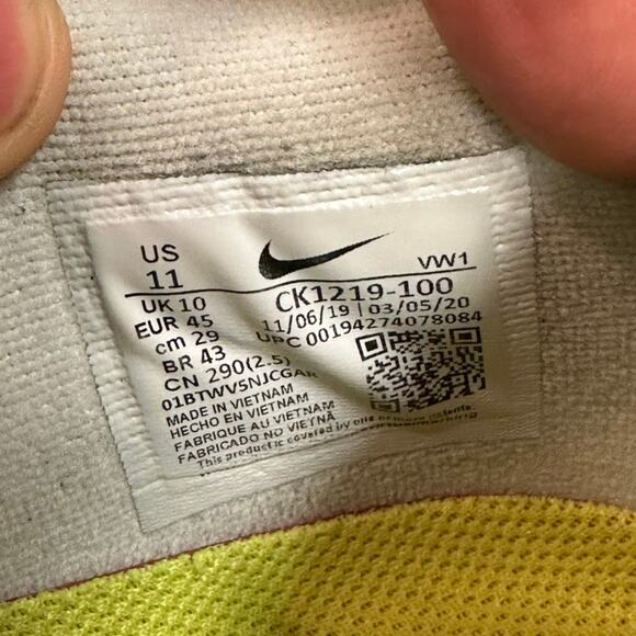 VERY GOOD Nike Air Max 97 Golf NRG ‘Tie-Dye’ Rainbow Cleats Spikes Sneakers 11 - Picture 9 of 10